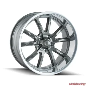 Ridler Wheels Aluminum 650 18x8 Grey Polished Lip 5x120.65 Bolt Pattern - Image 1