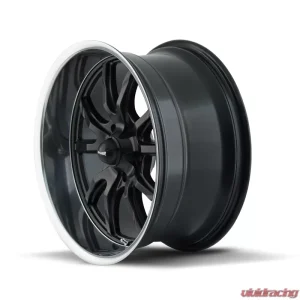 Ridler Wheels Aluminum 650 20x10 Matte Black Polished Lip 5x127 | 5x5 Bolt Pattern - Image 2