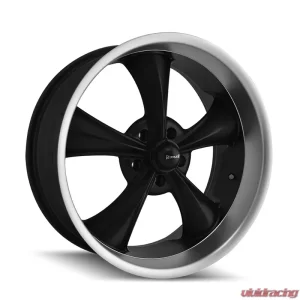 Ridler Wheels Aluminum 695 22x9 Matte Black Machined Lip 5x120.65 Bolt Pattern - Image 1
