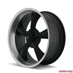 Ridler Wheels Aluminum 695 22x9 Matte Black Machined Lip 5x120.65 Bolt Pattern - Image 2