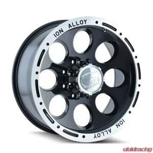 ION 174 Gloss Black Machined 17x9 5x127 | 5x5 0mm 83.82mm Wheel - Image 1