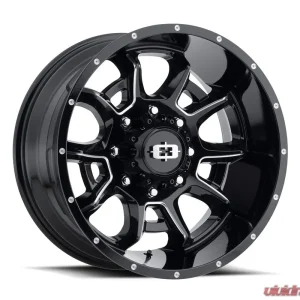 Vision 415 Bomb Wheel 20x9 5x150 12mm Gloss Black Milled Spoke - Image 1