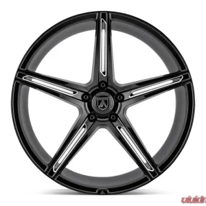 Asanti Black ABL-22 Alpha 5 Wheel 20x8.5 5x5x112 +38mm Gloss Black Milled - Image 2