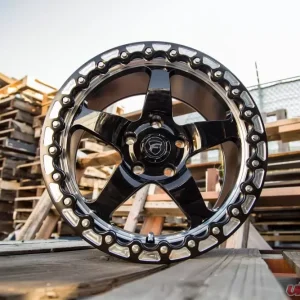 Forgestar D5 Beadlock Wheel 17x10 5x114.3 50mm Gloss Black w/ Machined Lip - Image 4