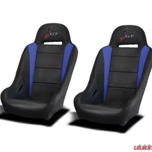 DragonFire HighBack GT Seats Black And Blue Polaris RZR | Genera | XP - Image 1