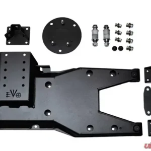 EVO Manufacturing Jeep JK Pro Series Hinged Gate Carrier 2007-2018 Wrangler JK Black - Image 1