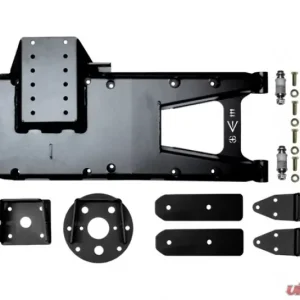 EVO Manufacturing Jeep JL HD Hinge Tire Carrier 2018-Present Wrangler JL Black Powdercoat - Image 1