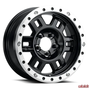 Vision 398 Competition Manx Wheel 16x7 5x4.5 0mm Gloss Black Machined Lip - Image 1