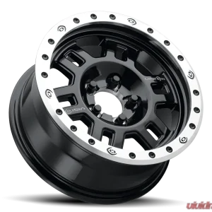 Vision 398 Competition Manx Wheel 16x7 5x4.5 0mm Gloss Black Machined Lip - Image 2