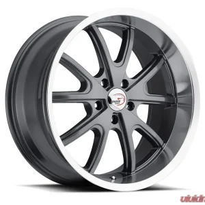Vision 143 Torque Wheel 15x7 5x4.75 -7mm Gunmetal Machined Lip - Image 2