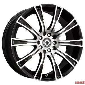 Konig Crown Gloss Black w/Machine Face Wheel 18x8 5x114.3 40 - Image 1
