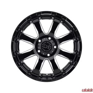 Black Rhino Sierra Gloss Black w/ Milled Spokes Wheel 17x9 5x127|5x5 -12mm CB78 - Image 1