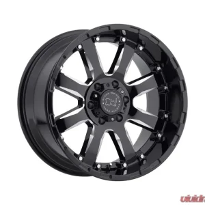 Black Rhino Sierra Gloss Black w/ Milled Spokes Wheel 17x9 6x139.70|6x5.5 12mm CB112 - Image 2
