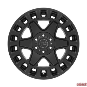 Black Rhino York Matte Black Wheel 17x8 6x130 52mm CB84.1 - Image 1