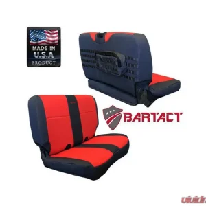 Bartact Black/Graphite Tactical Series Rear Bench Seat Covers Jeep Wrangler TJ 2003-2006 - Image 1