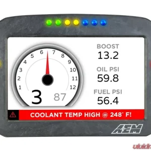 AEM Electronics CD-7FL Carbon Logging Flat Panel Digital Dash Display - Image 2