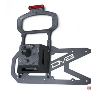 DV8 Off-Road Tailgate Mounted Tire Carrier for 2018-Present Jeep Wrangler JL, Black Steel - Image 2