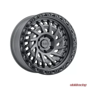 Black Rhino Shredder 17x9.0 5x127 | 5x5 -18 Matte Gunmetal w/Black Lip Edge - Image 1