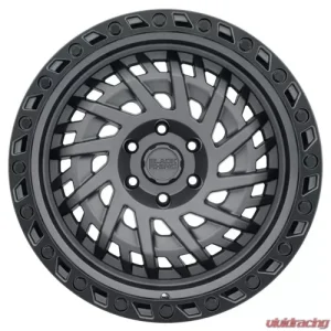 Black Rhino Shredder 17x9.0 5x127 | 5x5 -18 Matte Gunmetal w/Black Lip Edge - Image 3