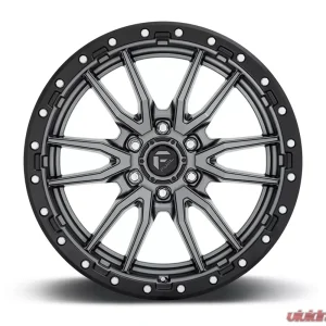 FUEL D680 Rebel Anthracite Center w/ Black Lip Cast Wheel 17x9 5x127 | 5x5 01mm - Image 1