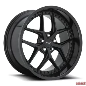 Niche M226 Vice Satin Black w/ Gloss Black Lip 1-Piece Cast Wheel 20x10.5 5x114.3 40mm - Image 2