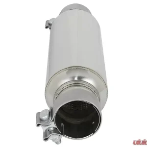 aFe Power Mach Force-Xp Stainless Resonator 2-1/2 IN Inlet/Outlet x 4 IN Dia. x 12 IN Body x 15 IN OAL - Image 3
