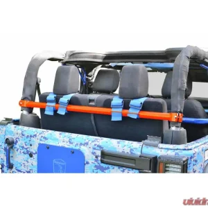 Steinjager Harness Bar Kit Wrangler JK 2007-2018 2 Door Rear Fluorescent orange - Image 1