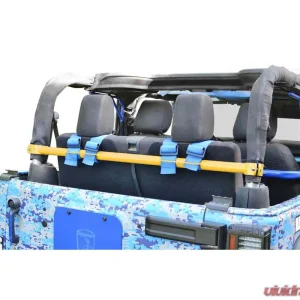 Steinjager Harness Bar Kit Wrangler JK 2007-2018 2 Door Rear Lemon Peel - Image 1