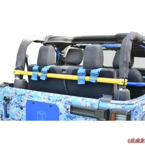 Steinjager Harness Bar Kit Wrangler JK 2007-2018 2 Door Rear Neon Yellow - Image 1