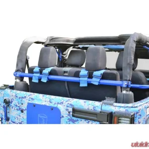 Steinjager Harness Bar Kit Wrangler JK 2007-2018 2 Door Rear Southwest Blue - Image 1