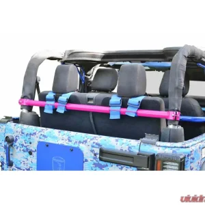 Steinjager Harness Bar Kit Wrangler JK 2007-2018 2 Door Rear Hot Pink - Image 1