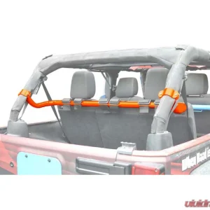 Steinjager Harness Bar Kit Wrangler JK 2007-2018 4 Door Rear Fluorescent Orange - Image 1