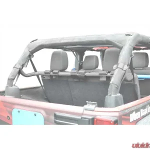 Steinjager Harness Bar Kit Wrangler JK 2007-2018 4 Door Rear Gray Hammertone - Image 1