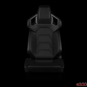 Braum Racing Alpha X Series Sport Seats (Pair) - Black Leatherette - Low Base Version - Image 2