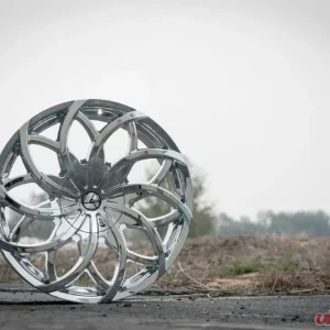 Azara 504 Wheel 24x9 5x115|5x120 32mm Chrome - Image 3