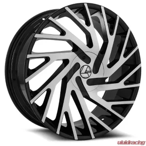 Azara 505 Wheel 26x9.5 5x115|5x120 15mm Gloss Black Machined - Image 2
