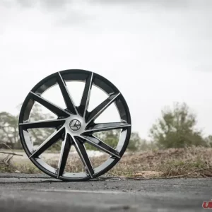 Azara 506 Wheel 28x9.5 5x115|5x120 15mm Gloss Black Machined - Image 3