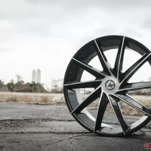 Azara 506 Wheel 28x9.5 5x115|5x120 15mm Gloss Black Machined - Image 4