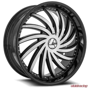 Azara 508 Wheel 22x8.5 5x114.3|5x120 38mm Gloss Black Machined - Image 2