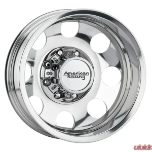 American Racing AR204 Baja Dually 16x6 8x8x165.1 -134mm Polished - Rear Wheel - Image 1