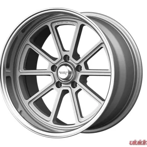 American Racing VN510 Draft 18x8 5x5x114.3 +0mm Vintage Silver Diamond Cut Lip Wheel - Image 1