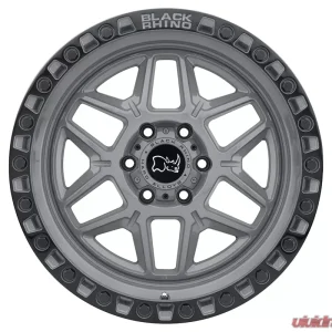 Black Rhino Kelso Wheel 17x9 5x127 | 5x5 -18mm Battleship Gray w/Black Lip Edge & Black Bolts - Image 3