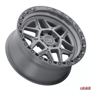 Black Rhino Kelso Wheel 20x9 5x127 | 5x5 0mm Battleship Gray w/Black Lip Edge & Black Bolts - Image 2