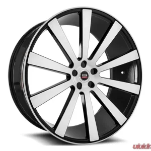 Spec-1 SPL-002 Wheel Luxury Series 20x10.5 Blank 20mm Gloss Black Brushed - Image 1