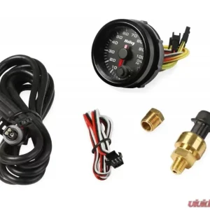 2-1/16 HOLLEY OIL PRES GAUGE-BLK - Image 2