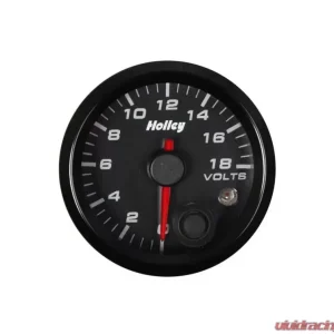 2-1/16 HOLLEY VOLT GAUGE-BLK - Image 1