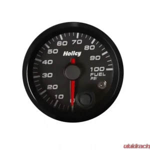 2-1/16 HOLLEY FUEL PRES GAUGE-BLK - Image 1