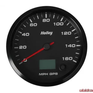 3-3/8 HOLLEY 160 GPS SPEEDO-BLK - Image 5