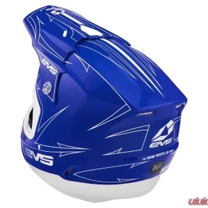 EVS Blue/White T5 Pinner Helmet Small - Image 2