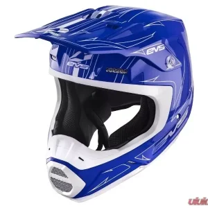 EVS Blue/White T5 Pinner Helmet XL - Image 3